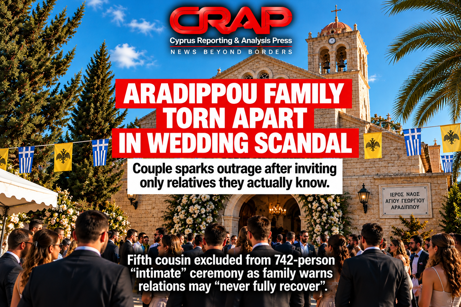 Aradippou Family Torn Apart in Wedding Scandal