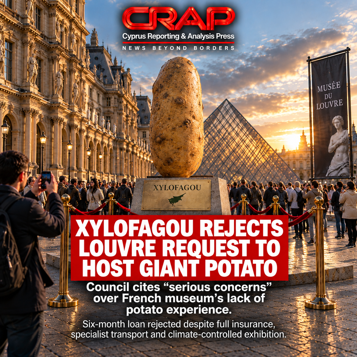 Xylofagou Rejects Louvre Request to Host Giant Potato